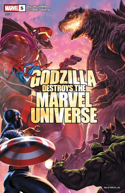 Godzilla Destroys The Marvel Universe #5