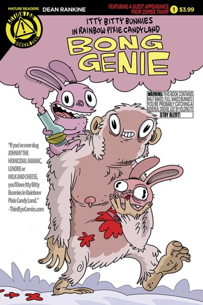 Itty Bitty Bunnies In Rainbow Candyland: Bong Genie #1